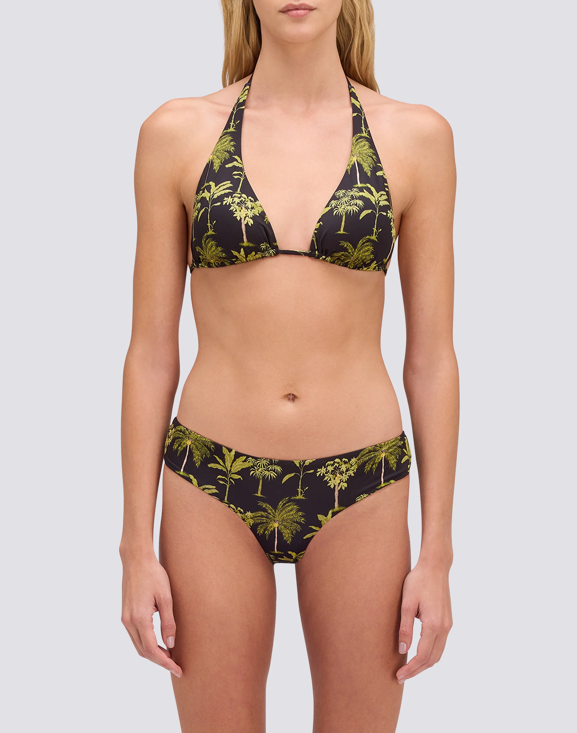 MARISOL - BOTANICAL PRINT TERRY CLOTH CULOTTE BIKINI BOTTOMS - Image 2