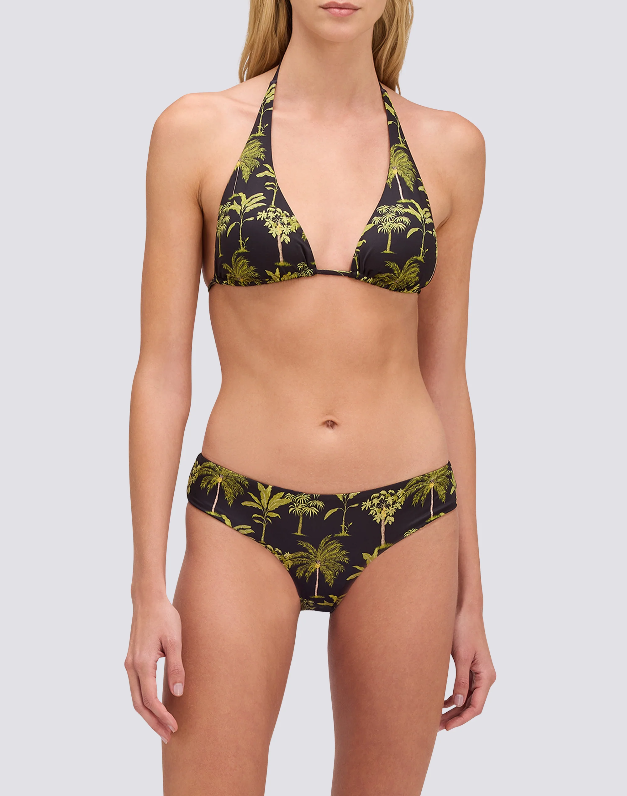 MARISOL - BOTANICAL PRINT TERRY CLOTH CULOTTE BIKINI BOTTOMS - Image 4