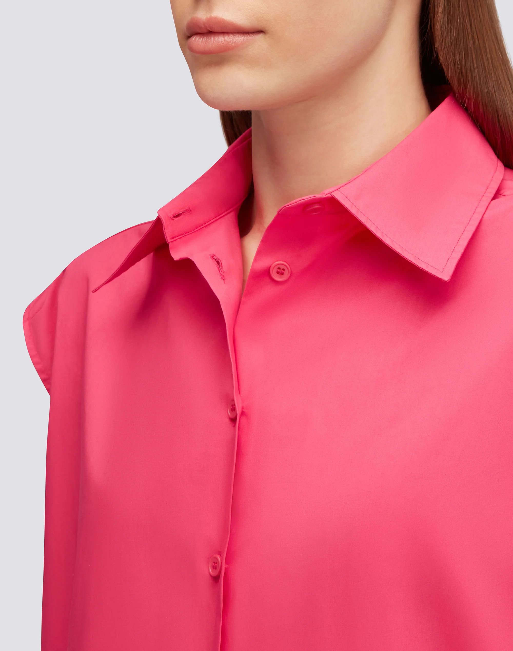 SLEEVELESS POPLIN SHIRT - Image 4