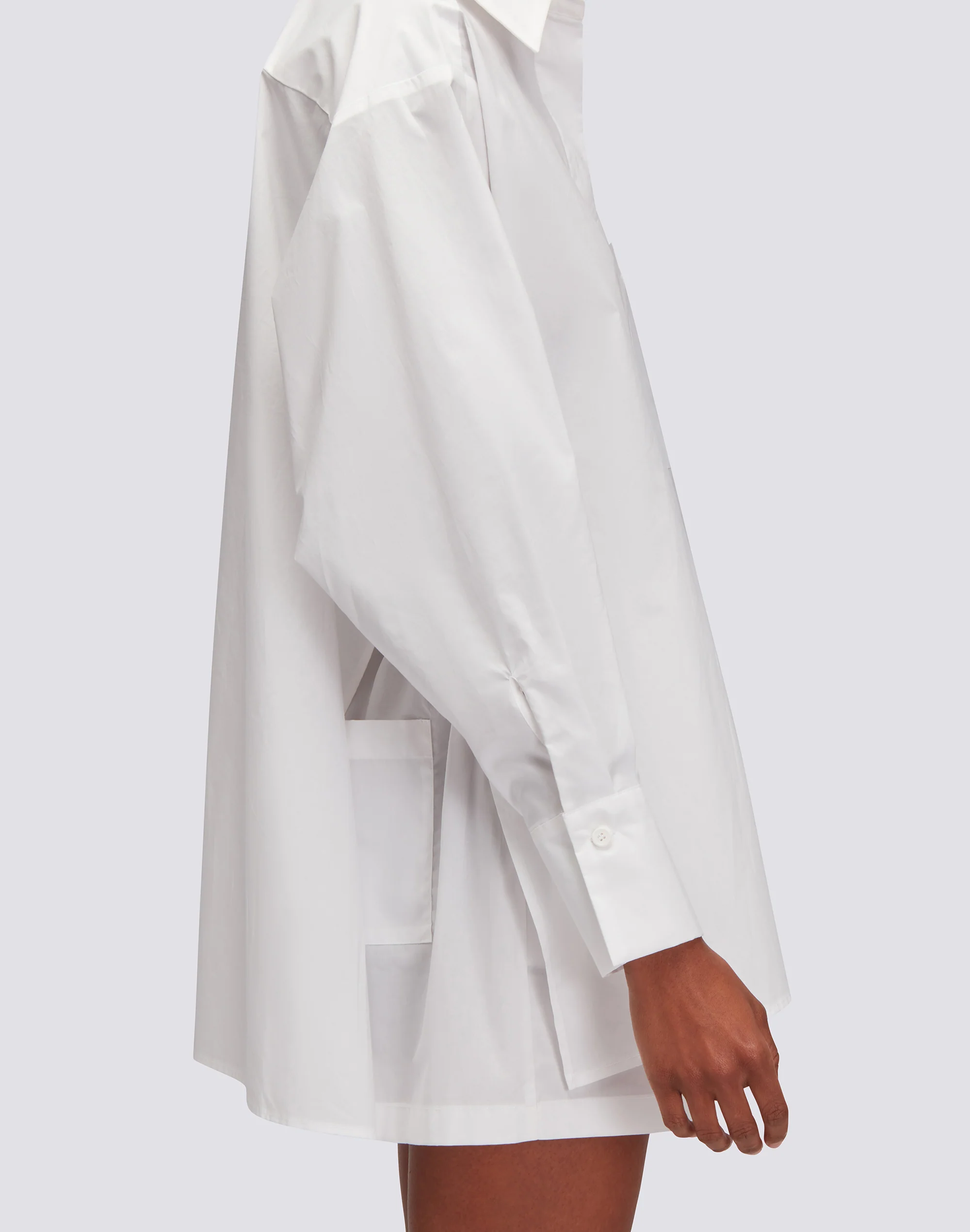 LONG-SLEEVED POPLIN SHIRT - Image 3