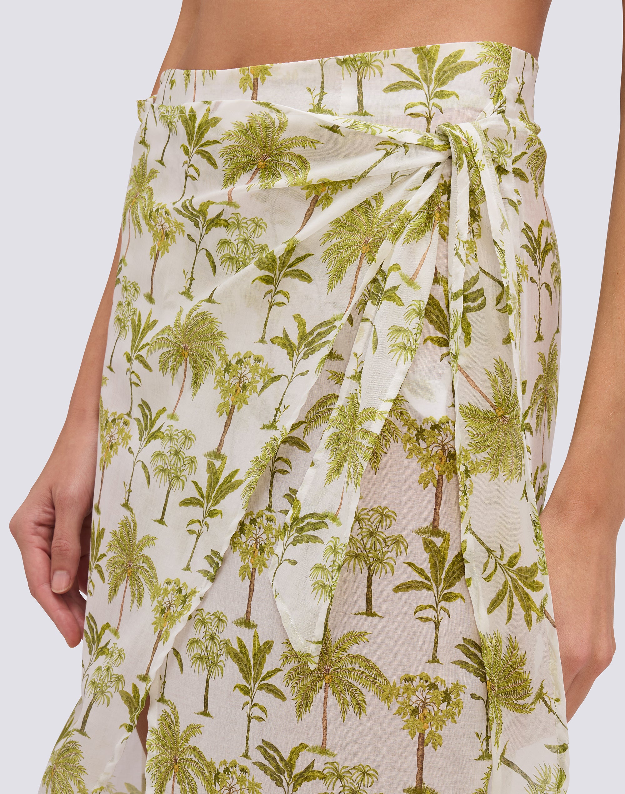 LONG BOTANICAL PRINT SARONG - Image 4