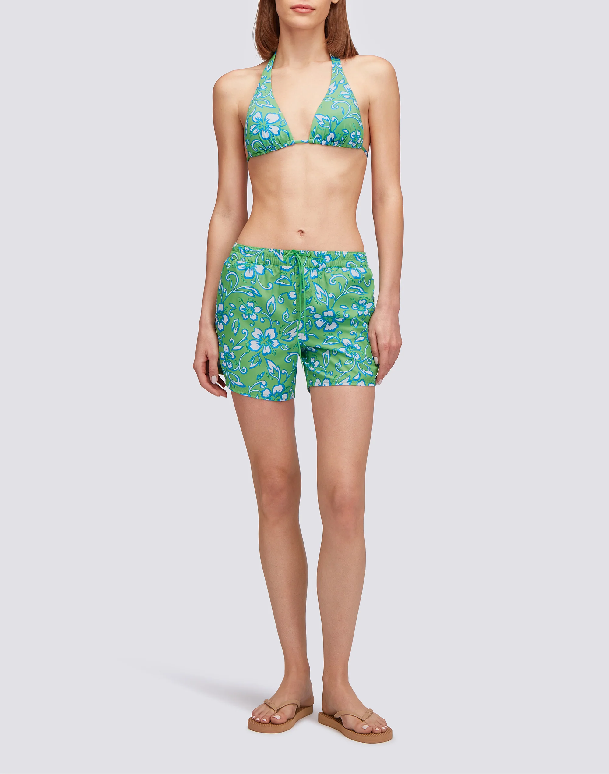 COAST - REPREVE® BEACH SHORTS WITH SK23 HIBISCUS PRINT - Image 4