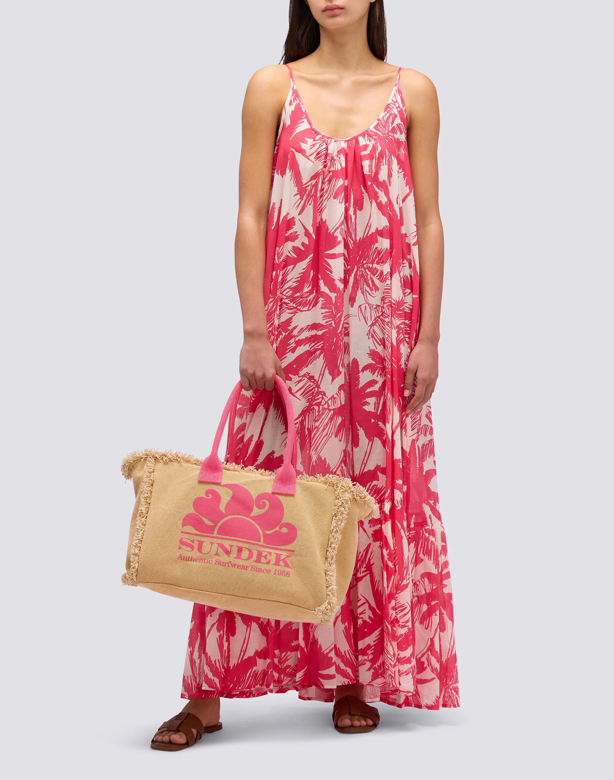 LONG DRESS WITH TROPIC SAVANA PRINT - Image 3